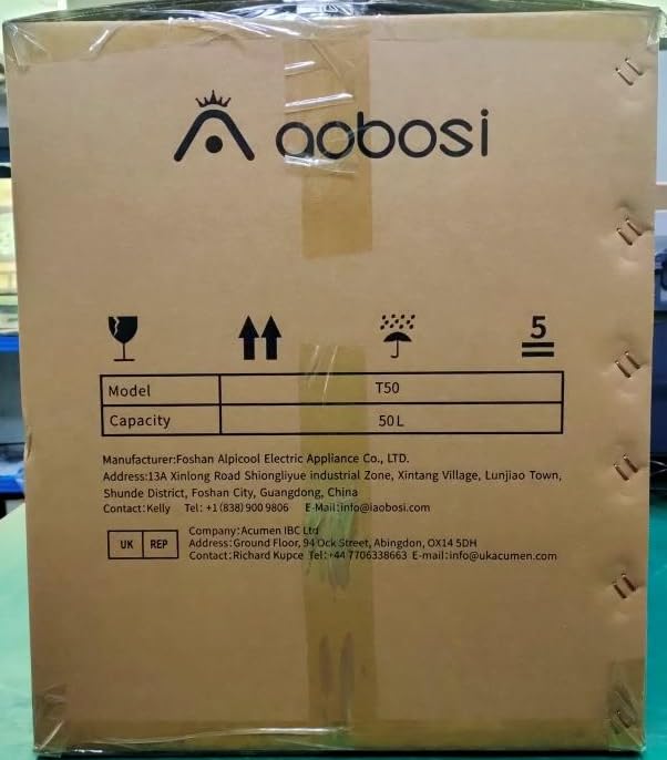 AAOBOSI 60L Car Fridge Freezer Dual Zone, Car Refrigerator 3 Way, Camping Freezer -20°C-20°C, with Wireless Connection, Compressor Fridge 12/24V DC and 100-240V AC for Campervan,Travel,RV,Camping,Boat