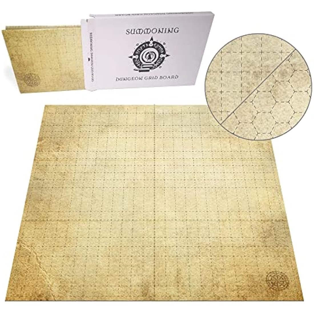 Doctor Frikistein Summoning Dungeon Grid Board | ESSENTIAL RPG – Battle – Tabletop games accessory COMPATIBLE with D&D, Pathfinder, Warhammer | DOUBLE-SIDED, REUSABLE, DURABLE AND FOLDABLE