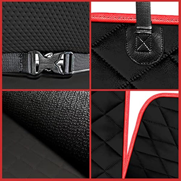 Just Pet Zone Dog Car Boot Protector – Quilted Waterproof, Nonslip Boot Mat with Bumper Flap, Machine Washable, for Cars & SUVs