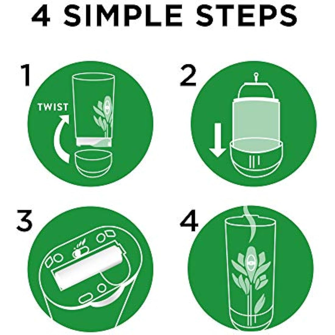 Air Wick Freshmatic Max Air Freshener Refill, 250 ml - Crisp Linen and Lilac, Pack of 4