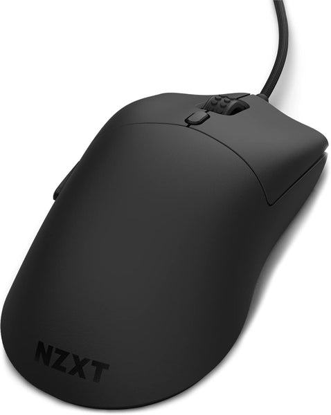 NZXT Lift 2 Ergo | Lightweight Ergonomic Wired Gaming Mouse | Lightweight 61 g Design | 8K Polling Rate | Optical Switches | 26K DPI Optical Sensor | 100% PTFE Feet | Black