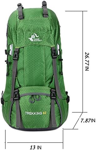 60L Waterproof Ultra Lightweight Packable Climbing Fishing Traveling Backpack Hiking Daypack,Backpack,Handy Foldable Camping Outdoor Backpack Bag with a Rain Cover