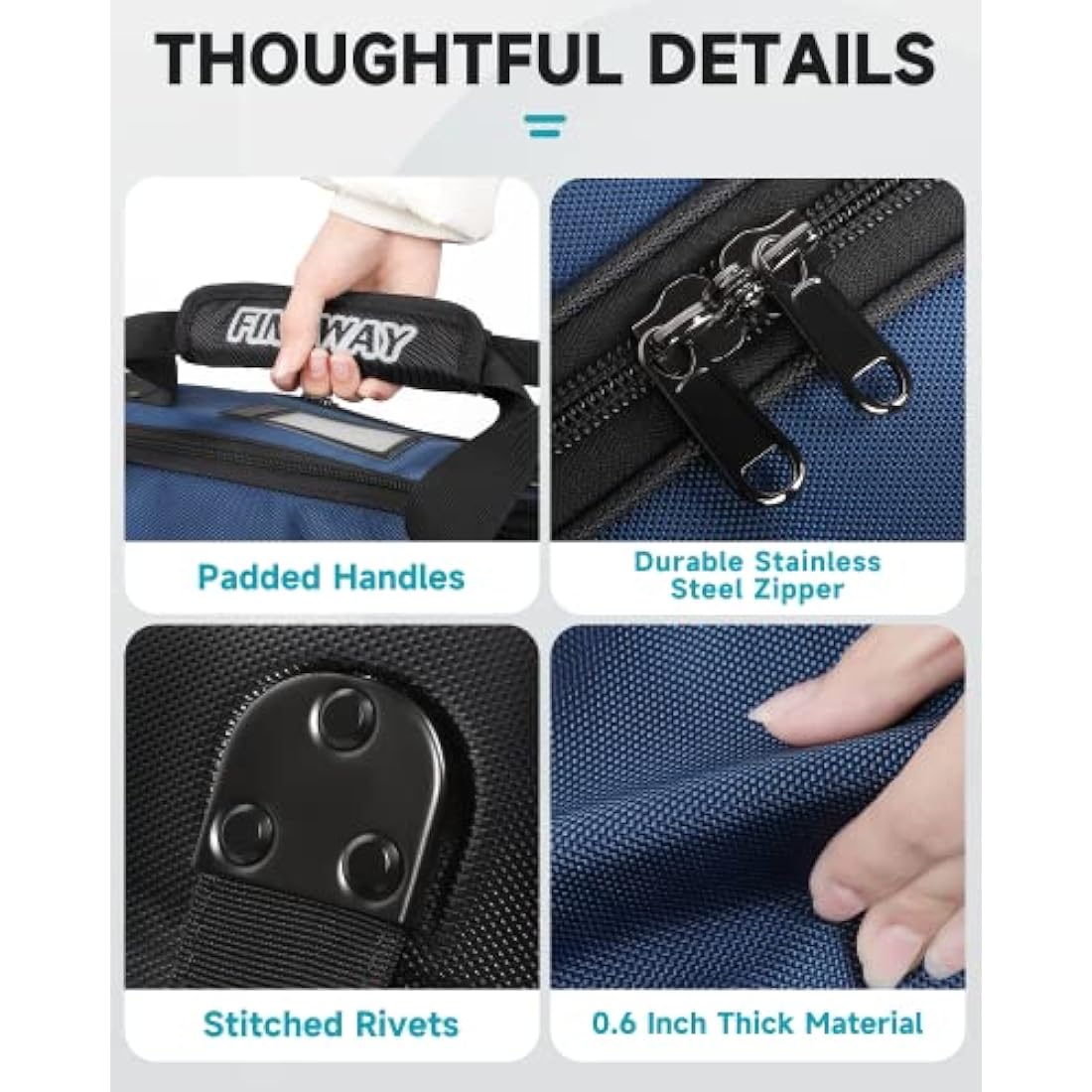 Findway Golf Travel Bag with Wheels, Premium Durable Waterproof Golf Travel and Flight Bag with Hard Case Top, Protection for Clubs, Portable and Lightweight