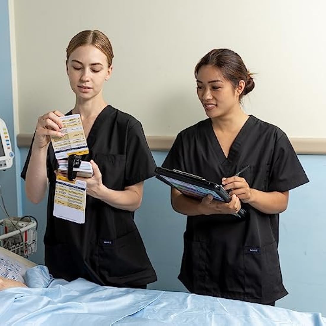 2019 PocketGuru Set by Tribe RN - 85 Scrub Pocket Sized Nurse Reference Cards - (Bonus Nursing Cheat Sheets) Perfect Nurse or Nursing Student Gifts - Studying and Clinical Rounds