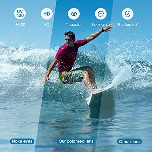 Duduma Sunglasses Mens Polarised Sports Sunglasses for Men Women Fishing Running Cycling Golf Sunglass Polarized UV Protection TR90