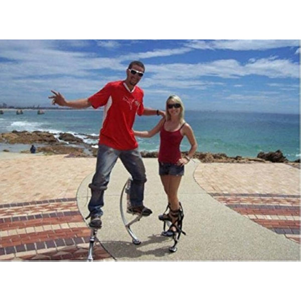 Kangaroo Shoes pogo Jumping Stilts for Kids Child Youth Weight Load Range 40-60kg Black