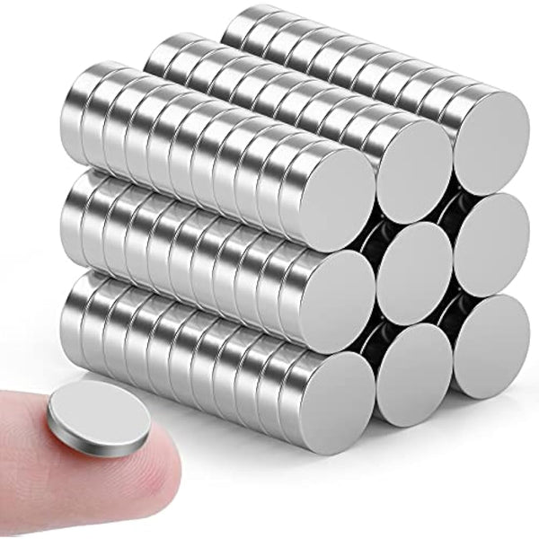 FINDMAG 100 Pack Magnets, 10 mm x 2 mm Fridge Magnets, Strong Small Magnet, Strong Whiteboard Magnet, Tiny for Adults, Magnetic Flat for Home, Office, Whiteboards, Crafts, Tools, DIY