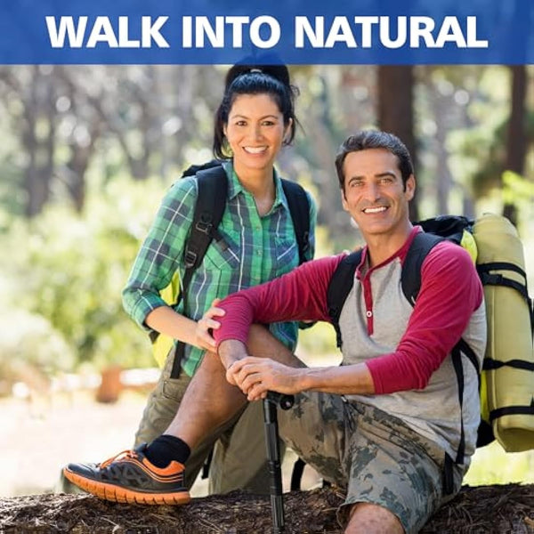 aiGear Tactical Stick/Hiking Walking Trekking Poles | CNC Machined Aluminum Tactical Cane - Adjustable Length | For Hiking Camping Mountaining Backpacking | Color Gray