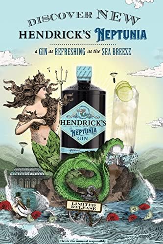 Hendrick’s Neptunia Gin, 70cl – An Exquisite Gin Gift For A Friend, Family or Colleague