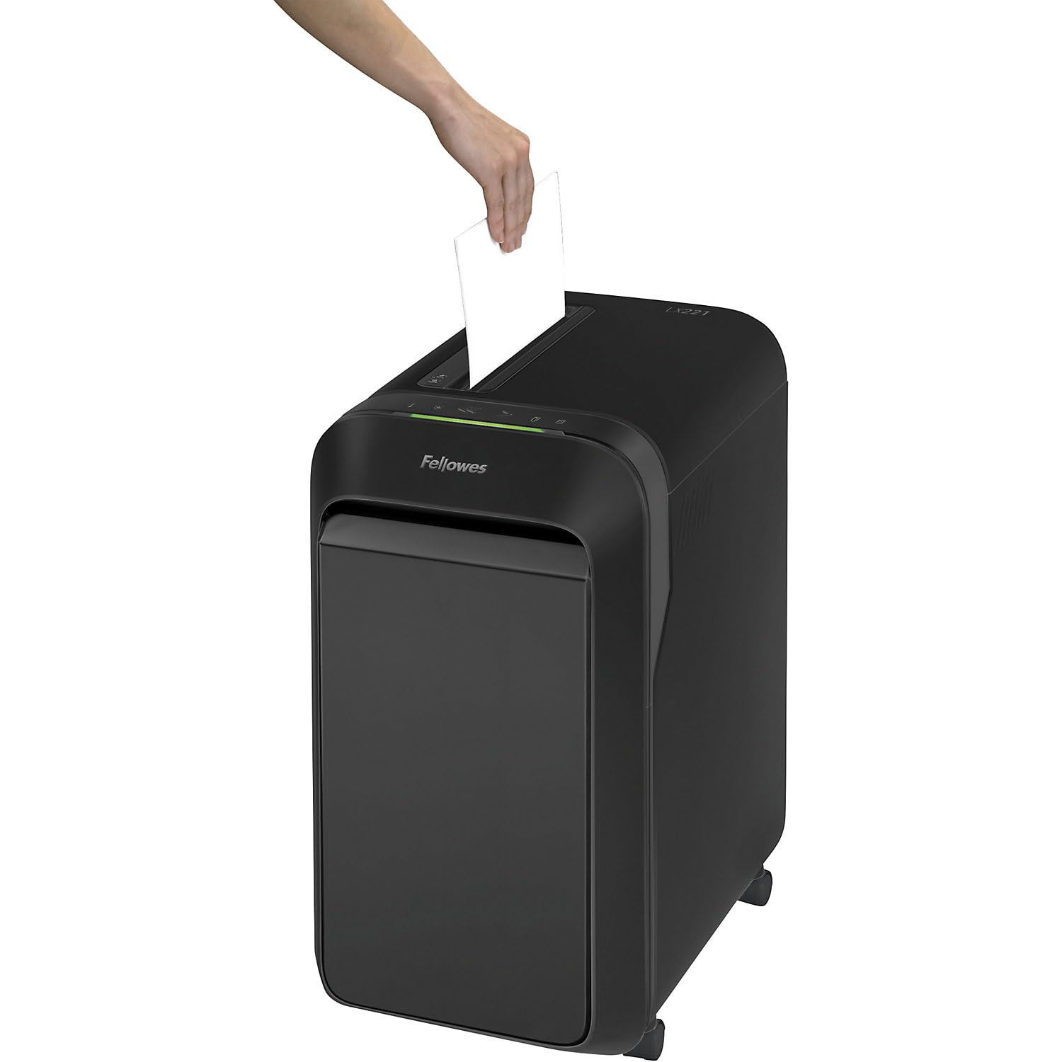 Fellowes 18 Sheet Paper Shredder for Office Use - 100% Jam Proof Cross Cut Shredder - 99Ci Shreds for 30 Minutes - Powershred Office Shredder with Large 34 Litre Pull-Out Bin - DIN Level P4 - Black