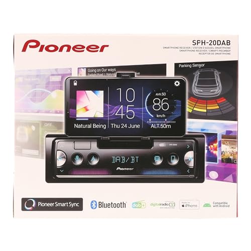 Pioneer SPH-DA230DAB 2-Din 7" touchscreen multimedia player with Apple Carplay, Android Auto, DAB/DAB+ Digital Radio, Waze (Via Android Auto or AppRadio Mode +), Bluetooth and a 13-band GEQ