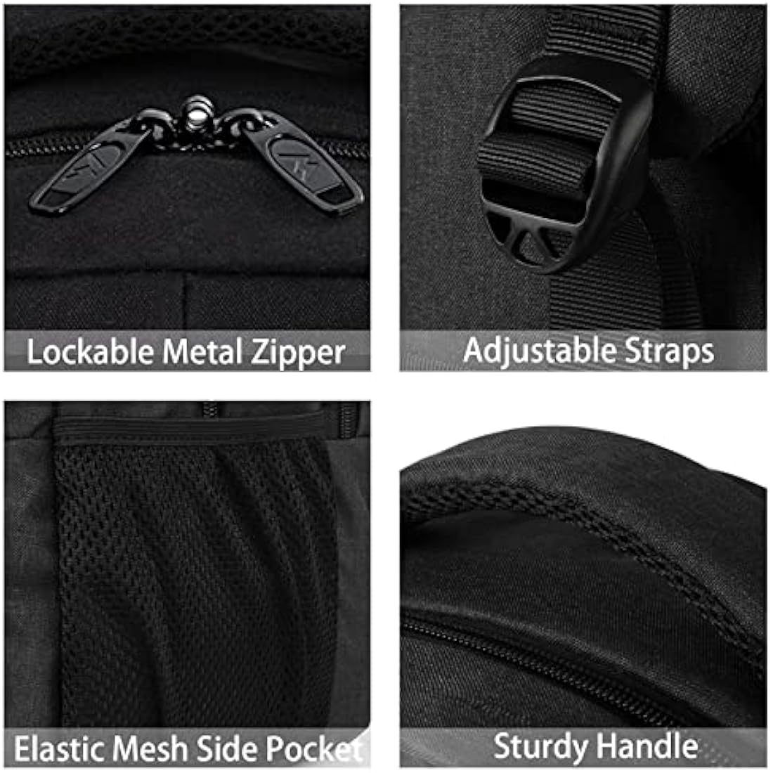 MATEIN Travel Laptop Backpack 17.3 Inch Large Computer Backpack Stylish Business Bag Men with USB Charging Port Water Resistant College Rucksack Unisex Lightweight computer Rucksack Daypack, Black