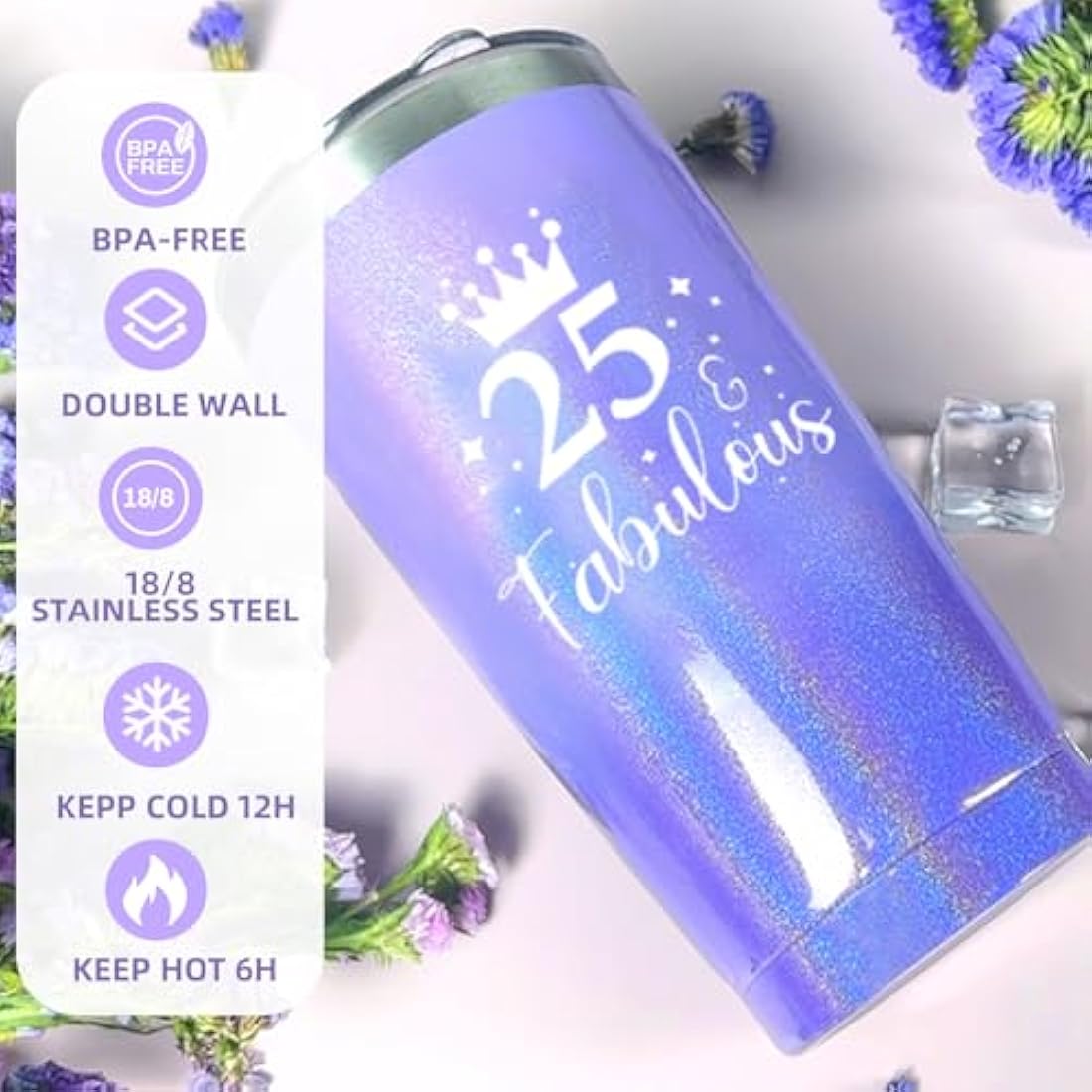 25th Birthday Gifts for Her, Happy 25th Birthday Gifts for Women Daughter, Gift Ideas 25 Year Old Hamper for Female Sister Best Friends, Personalised 25 Year Old Gifts