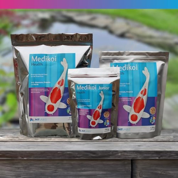 NT Labs Medikoi Health, Complete Feed For All Pond Fish, Ideal For Spring, Summer and Autumn Feeding, Contains Propolis, Maintains Immune System, Koi Fish Food (3 kg) (6 mm) (Standard)