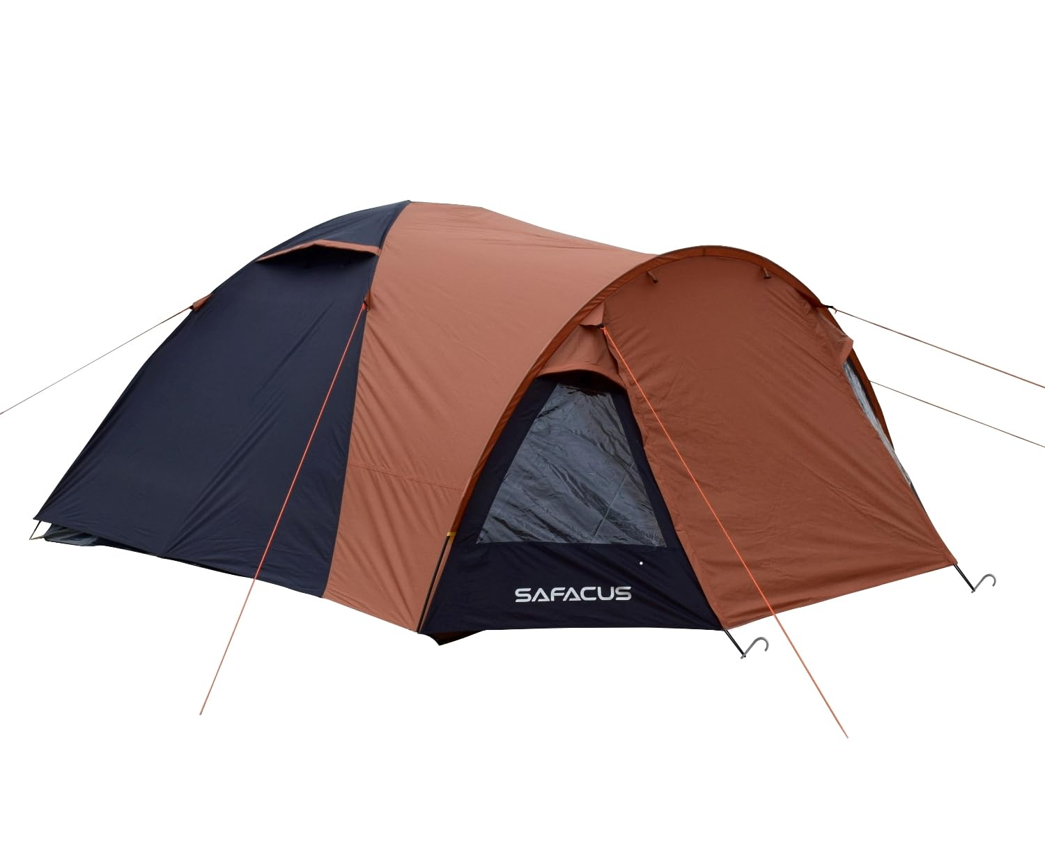 SAFACUS 3-4 Person Dome Camping Tent, Double layer, Full Waterproof Holiday Family 3 to 4 Man Tent, Easy to Set Up for Outdoors Hiking Fishing Traveling Beach Vacation