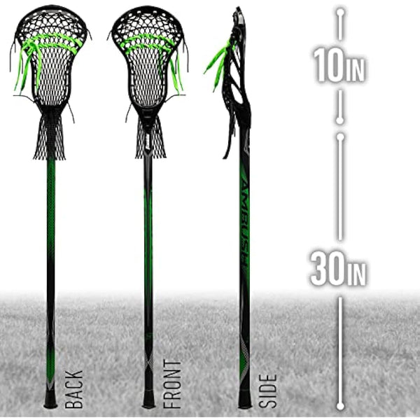Franklin Sports Ambush Men's + Women's Lacrosse Sticks - Adult + Youth Aluminum Lax Sticks - Boys' + Girls' Game + Training Lacrosse Sticks - Standard + Mini Lax Stick for Kids + Adults
