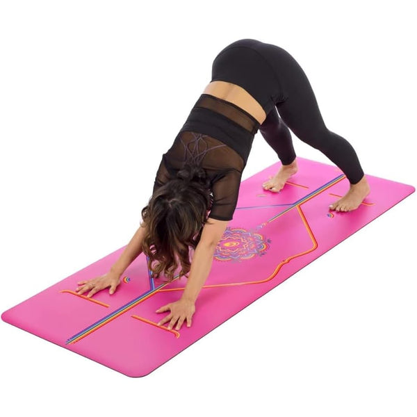 Liforme Travel Yoga mat – Patented Alignment System, Warrior-like Grip, Non-slip, Eco-friendly and Biodegradable, Ultra-lightweight, Sweat resistant, Long, Wide and Thick