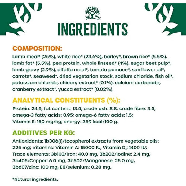 James Wellbeloved Adult Small Breed Lamb & Rice 7.5 kg Bag, Hypoallergenic Dry Dog Food