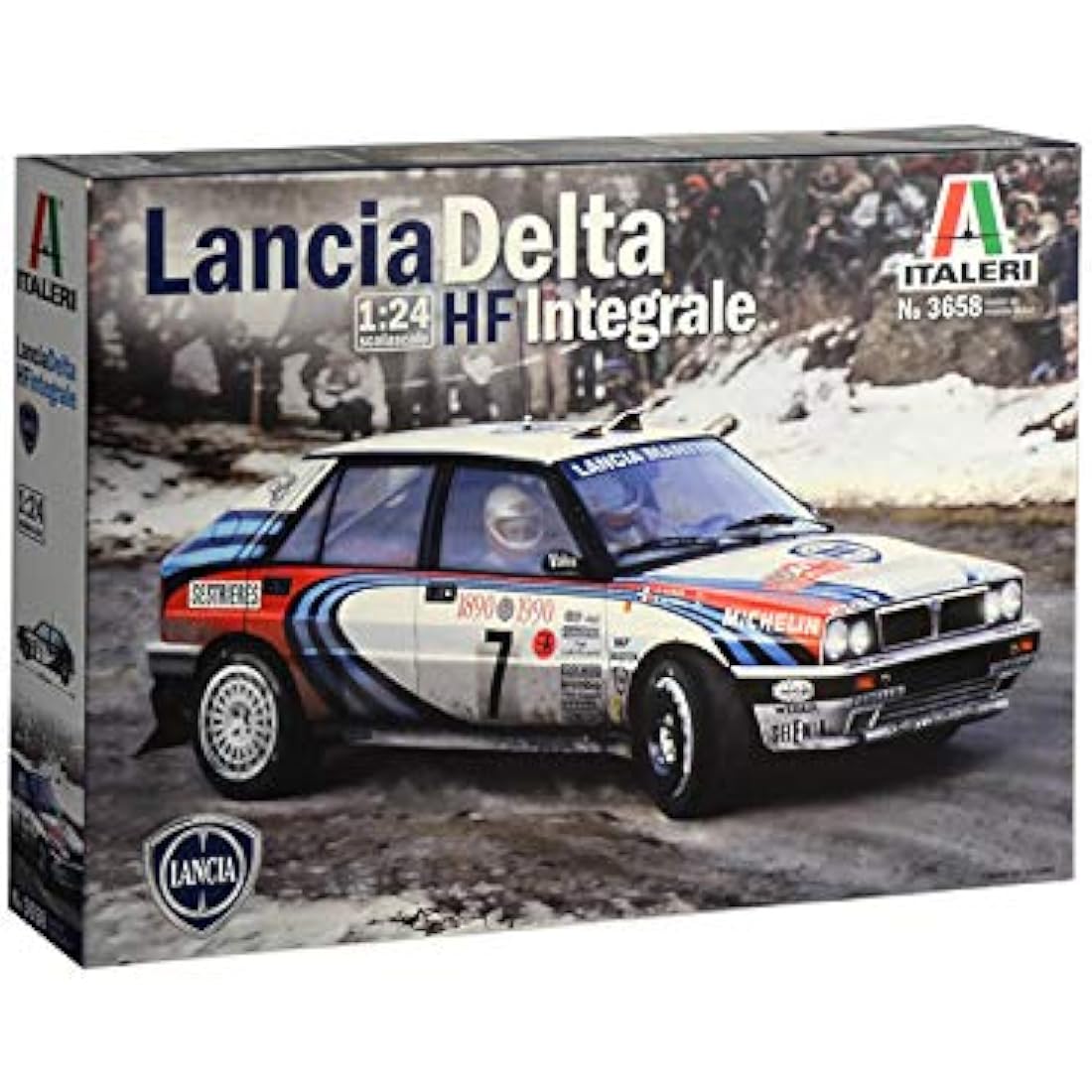 ITALERI 3658S – 1:24 Lancia HF Integrale, model building, kit, standing model building, crafts, hobbies, gluing, plastic construction kit, detailed