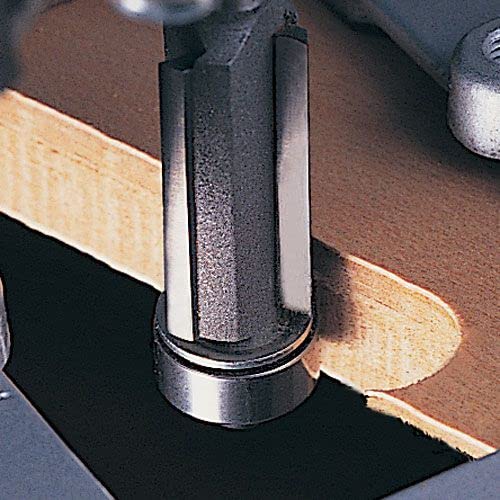 Trend Professional Guided Trimmer, 1/2 Inch Shank, 12.7mm Cut Diameter, 50mm Cut Length, Tungsten Carbide Tipped, 46/23X1/2TC