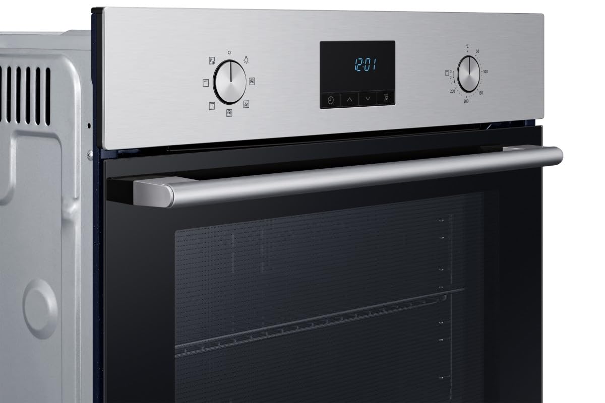 Samsung Series 4 Dual Cook Flex Smart Oven with Pyrolytic Cleaning, Colour: Stainless Steel, NV7B45305AS