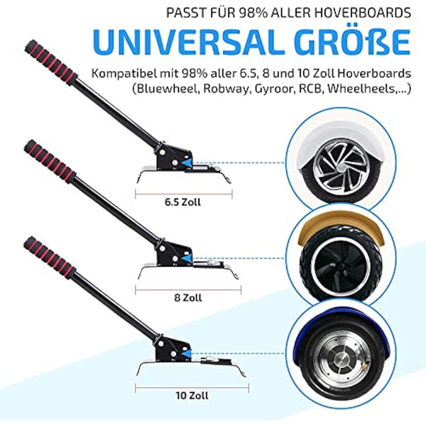 EasyCruiser PRO - Premium Hoverboard Seat - Hoverboard with Seat Suitable for 98% of all Hoverboards 6.5-10 Inch - German Quality Brand - Hoverkarts - Hovercart