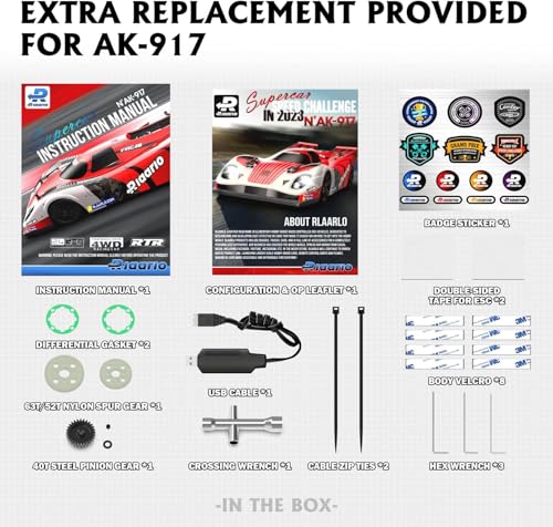 AMORIL 1/10 RTR Brushless Fast RC Cars for Adults,Max 50mph Hobby Electric Off-Road Monster Truck,Waterproof High Speed RC Car 4WD Remote Control Car with 3S Lipo,Green