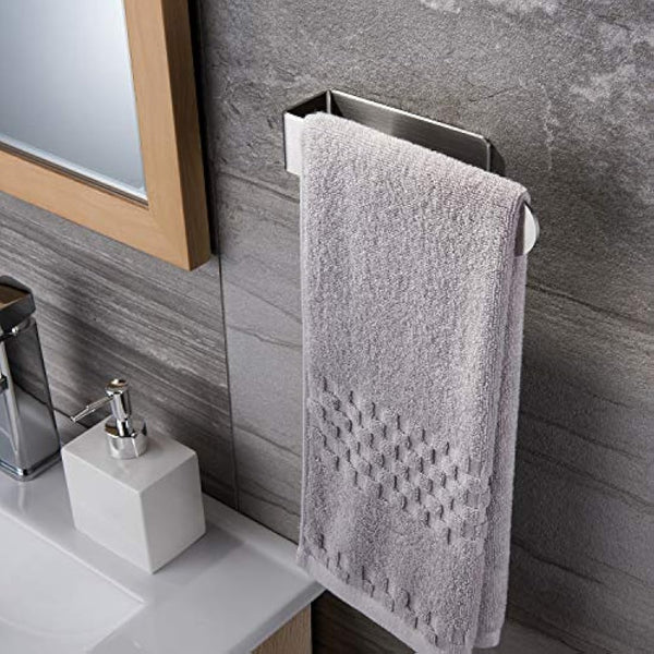 YIGII Hand Towel Holder Self Adhesive - Towel Ring Stainless Steel Towel Rail for Bathroom