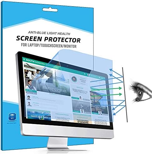FiiMoo 21.5" Computer Anti Blue Light Screen Protector, Anti Glare Filter Film Eye Protection Blue Light Blocking Screen Protector for Desktop Monitor 21.5 Inch (2 Pack)