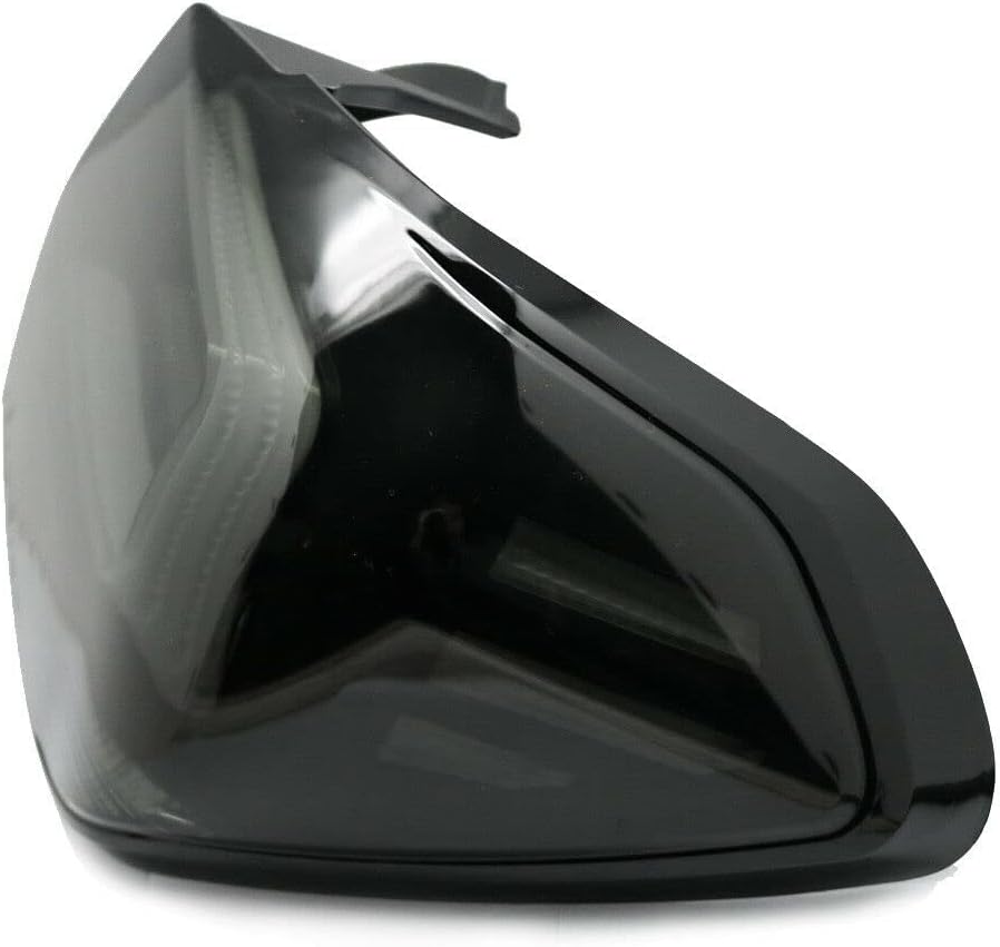 GAZOZ PERFORMANCE Exterior Accessories - LED Tail Lights C Shape Bar R+L Compatible With Subaru Crosstrek 2012-2017 XV & Imprera - Black Smoke Lens Black Base