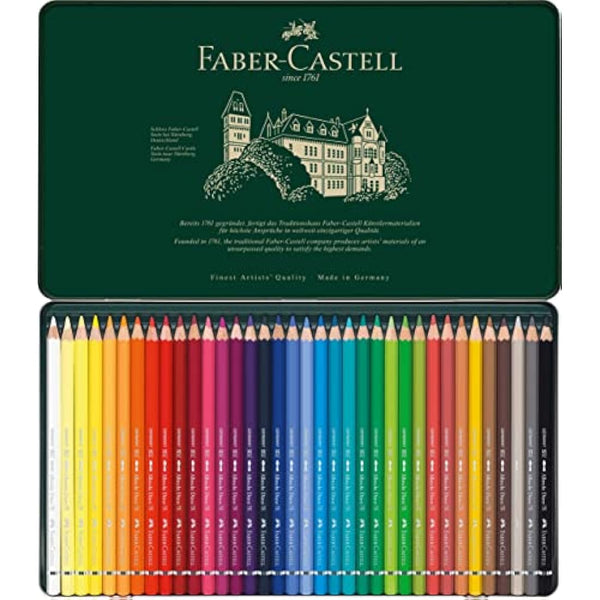 Faber-Castell Art & Graphic Albrecht Dürer Watercolour Pencil, Multicoloured, Tin Of 36, For Art, Craft, Drawing, Sketching, Home, School, University, Colouring