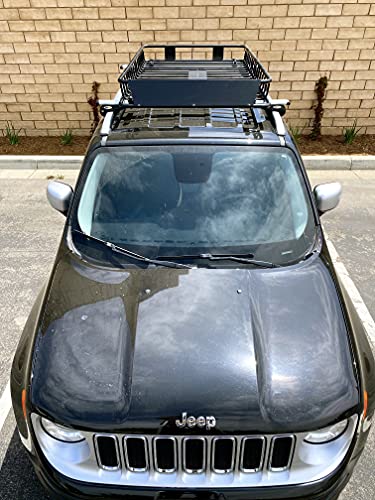 MAXXHAUL 50506 64" x 39" x 6" Heavy-Duty Universal Steel Roof Rack, Black