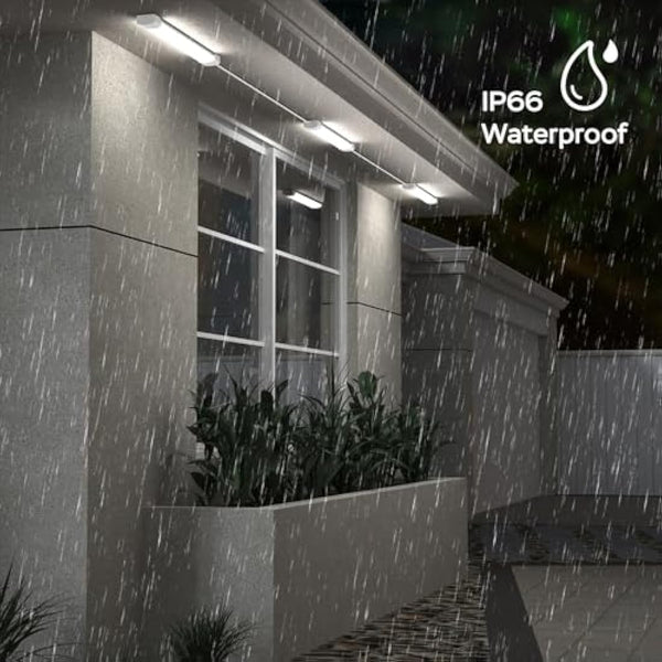 Amdelne 6000k Led Batten Light, 4FT 120CM, 36W Plug in Wall Light Shed Loft Light, IP65 Plug in Ceiling Light Strip for Garage Lighting, Office, Bedroom, Kitchen, Shed,Outdoor,Tube Light