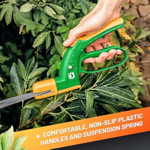 GRÜNTEK Grass Shears Swift 380 mm Teflon 360° Rotating Cutter Head, Teflon Coated, Comfort Lawn Grass Shear, 21 Days Money Back