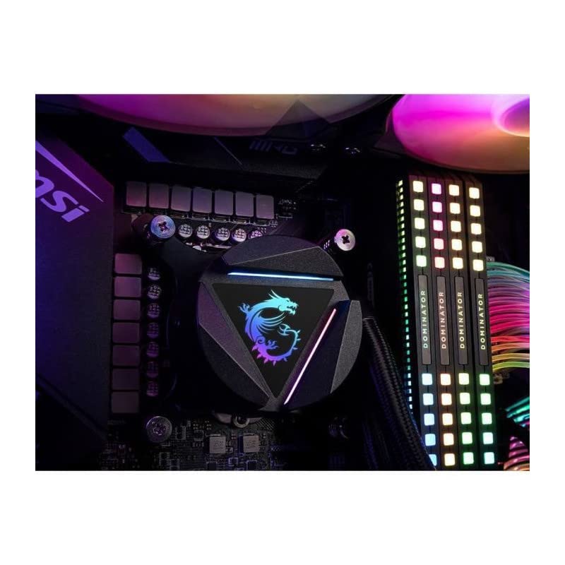 MSI MAG CORELIQUID 360R V2 AIO CPU Liquid Cooler - Rotatable ARGB Blockhead, Integrated Radiator Pump, Split-Flow Water Cooling, Evaporation-Proof Tubing, Easy to Install - AMD & Intel Compatible