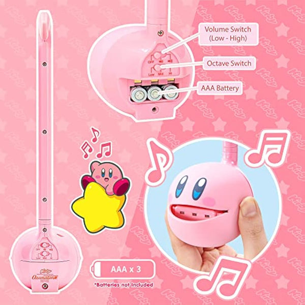 Otamatone Regular Kirby, Japanese Electronic Musical Instrument, Portable Touch Sensitive Digital Music Instruments Synthesizer, Fun Kids Teens Adults Birthday Christmas Toy Song Game Stuff