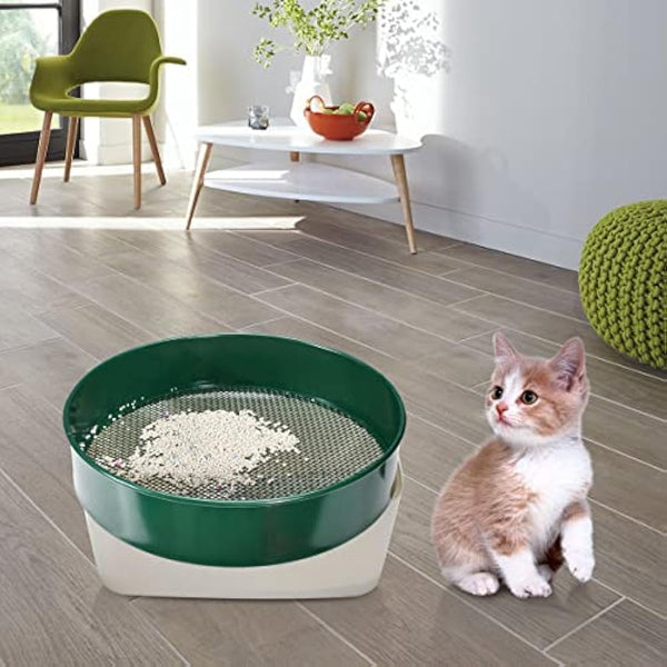 johgee Garden Sieve Metal, Soil Sieve, Garden Riddle Mesh Sizes 12mm/9mm/6mm/3mm, Gardening Sieve for Soil and Stones Large, Equipped with a Shovel and a Rake