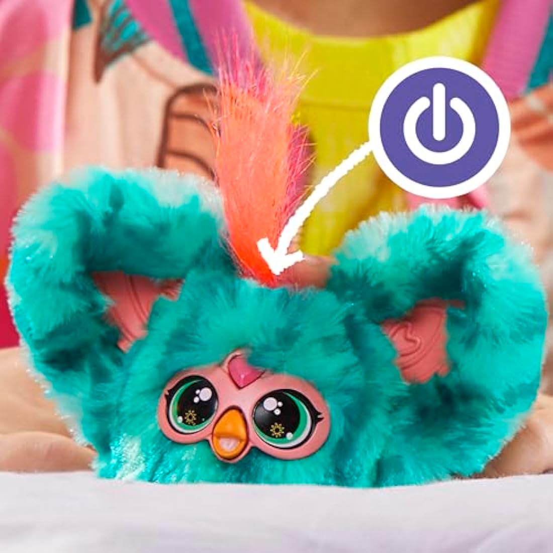 Furby Furblets Mello-Nee Mini Electronic Plush Toy, Red