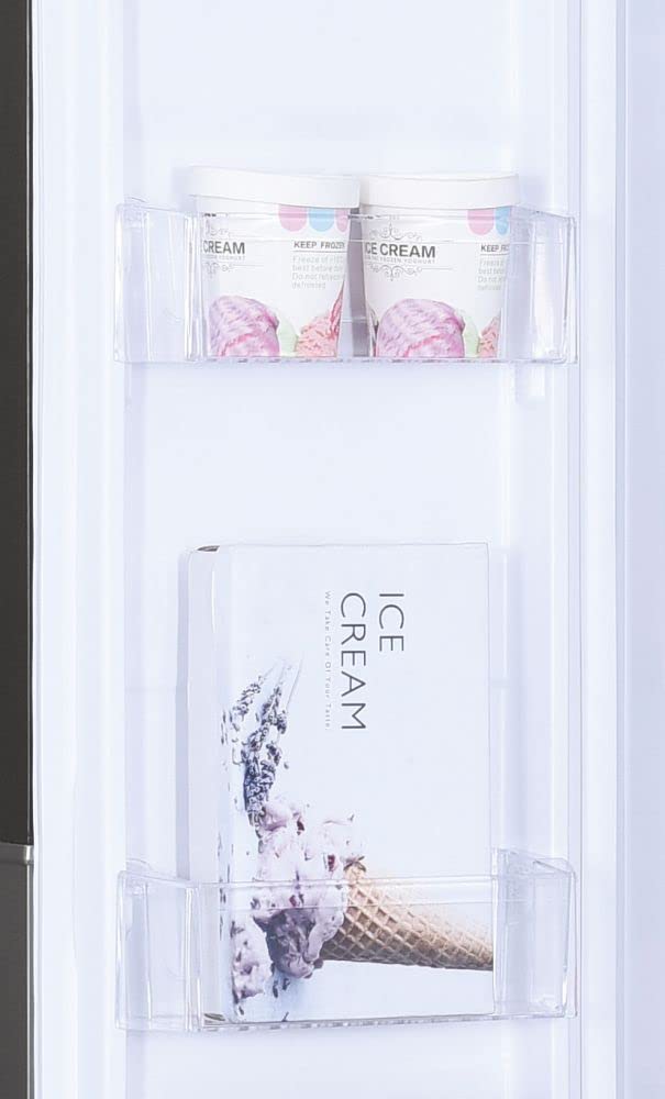 Hoover H-FRIDGE 500 MAXI Freestanding American Fridge Freezer with Water Dispenser, Side by Side, Total No Frost Technology, E Class, 532L Total Capacity, Inox, 91x67x177 cm - HHSBSO6174XWDK-1