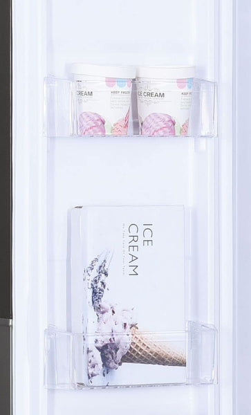 Hoover H-FRIDGE 500 MAXI Freestanding American Fridge Freezer with Water Dispenser, Side by Side, Total No Frost Technology, E Class, 532L Total Capacity, Inox, 91x67x177 cm - HHSBSO6174XWDK-1