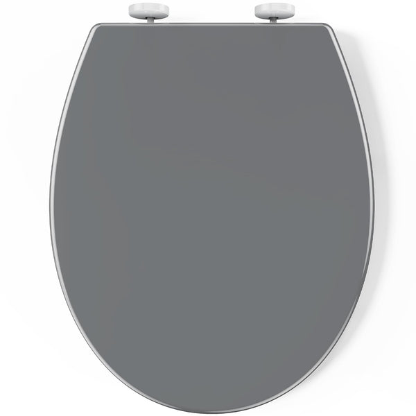 Pipishell Soft Close Toilet Seat, Toilet Seat with Quick Release for Easy Clean, Simple Top Fixing, Standard Toilet Seats White with Adjustable Hinges, O Shape