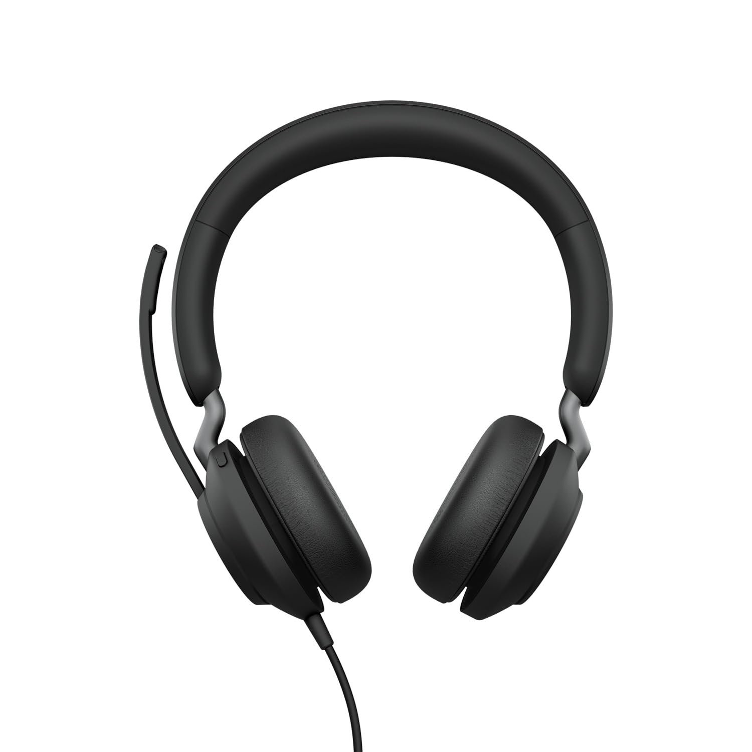 Jabra Evolve2 40 SE Wired Noise-Cancelling Stereo Headset With 3-Microphone Call Technology and USB-A Cable - MS Teams Certified, Works with All Other Platforms - Black