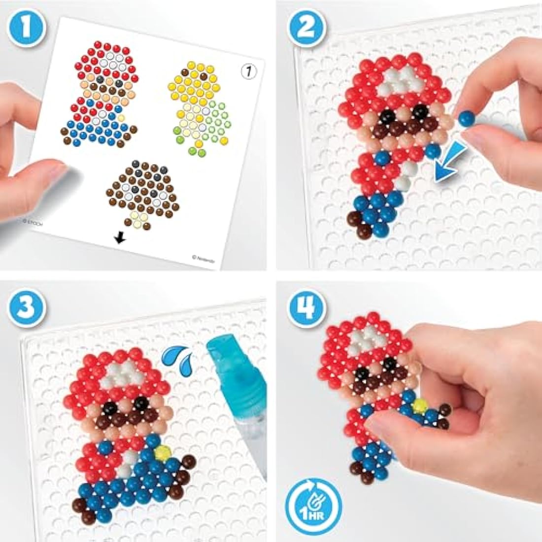 Aquabeads Brothers Super Mario Character Set, Art & Craft bead kit 31946