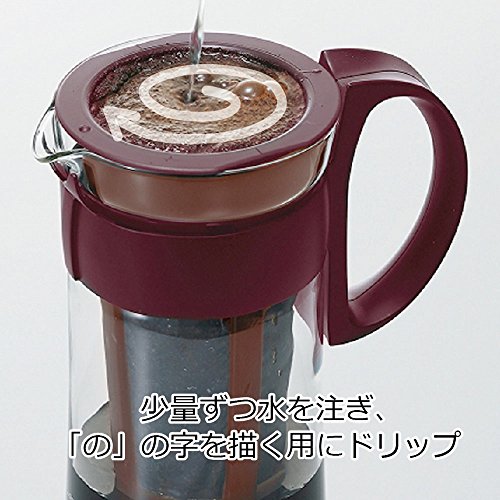 Hario Cold Brew Coffee Pot Mizudashi 1000ml, 1 liters, Brown, Large