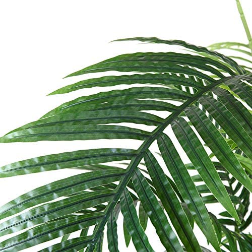 Fopamtri Artificial Plants Indoor Faux Areca Palm 60 cm in Plastic Pot Large Fake Tropical Palm Plants with Artificial Foliage for Home House Office