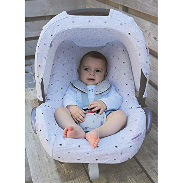 Dooky Car Seat Belt Pads, Harness Strap Pads for Baby's Protection, Universal Size Suitable for 3- and 5-Point Belt System, Group 0+ yrs, 3-Piece Set (2 Shoulder Pads, 1 Crosspiece), Dandelion