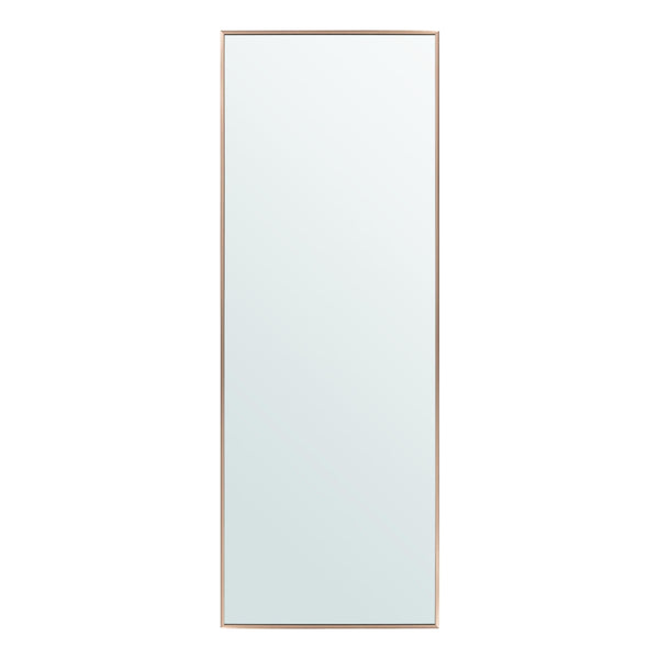 Home Selections Full Length Metal Framed Mirror, 59" X 20" (150CM X 50CM) Large Free Standing Leaner/Wall Mirror, Aluminium Frame, Tempered Glass,