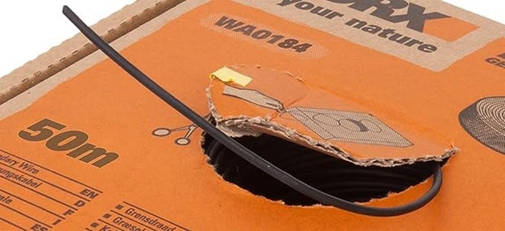 WORX WA0184 Boundary Wire for Landroid Robotic Lawnmower - 50 m Sturdy Boundary Cable for Limiting the Mowing Area - Neat Mowing - Ideal Accessory for