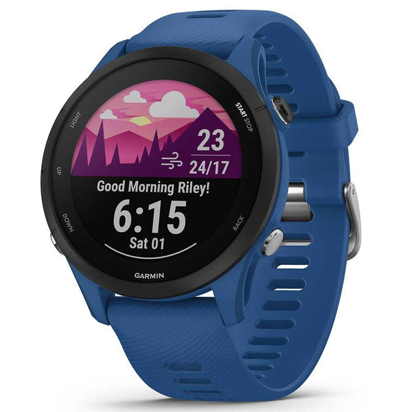 Garmin Forerunner 255 GPS 46mm Running Smartwatch, Lightweight, Advanced Training & Insights, Safety & Tracking Features, up to 14 days Battery Life, Tidal Blue