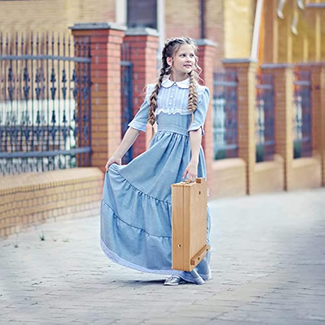 TTAototech Table Easel Box, Wooden Table Box Easel with Storage Table Easel Stand Adjustable Desktop Drawing Board Box for Kids Artists Beginners Painting